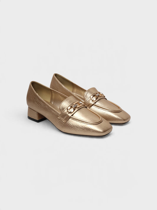 Gold Formal Court Shoes 8108237