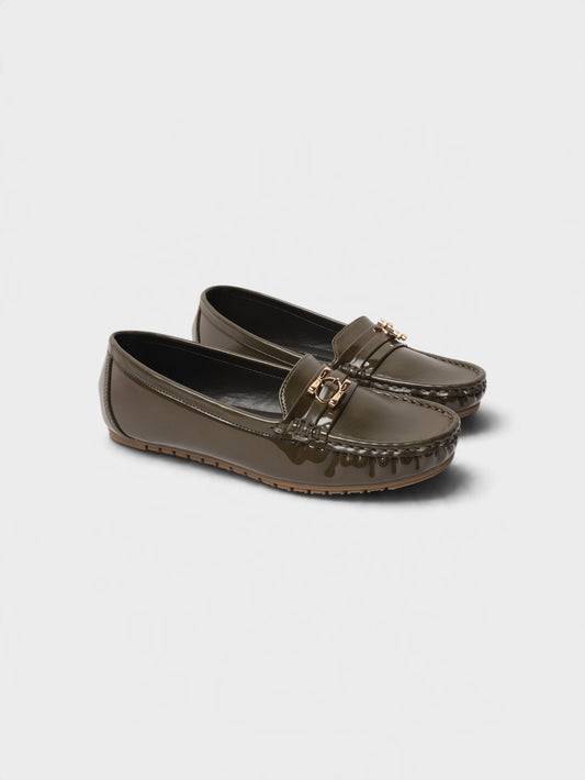 Green Casual Moccasins 8004664
