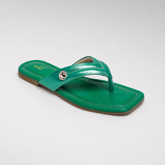 Dark Green Casual Slipper 800186