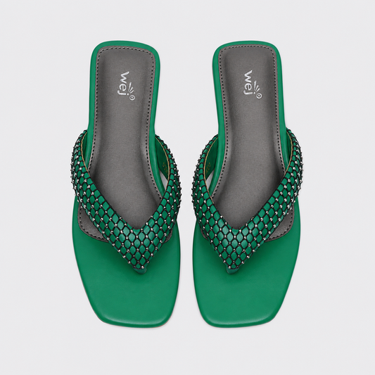 Dark-Green Casual Chappal 800199