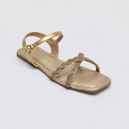 Gold Casual Sandal 8002277