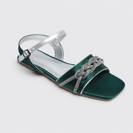 Dark Green Formal Sandals 8002332