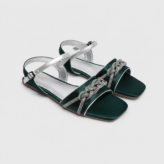 Dark Green Formal Sandals 8002332