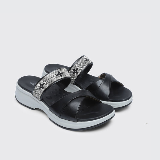 Black Casual Slipper 8003316