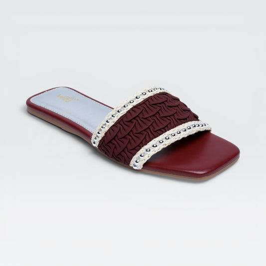 Maroon Casual Chappal 8003596
