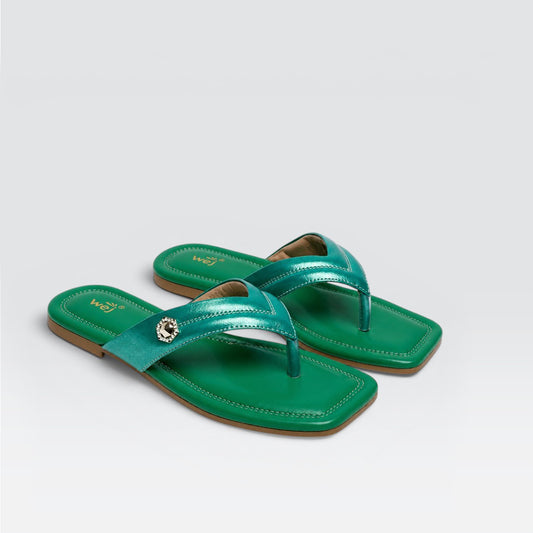 Dark Green Casual Slipper 800186