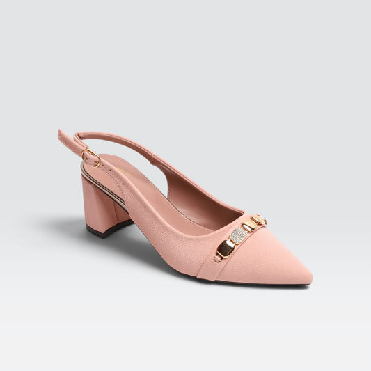 Dark Pink Formal Court Shoes 8108249