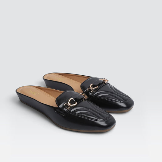 Black Casual Mules 8004341