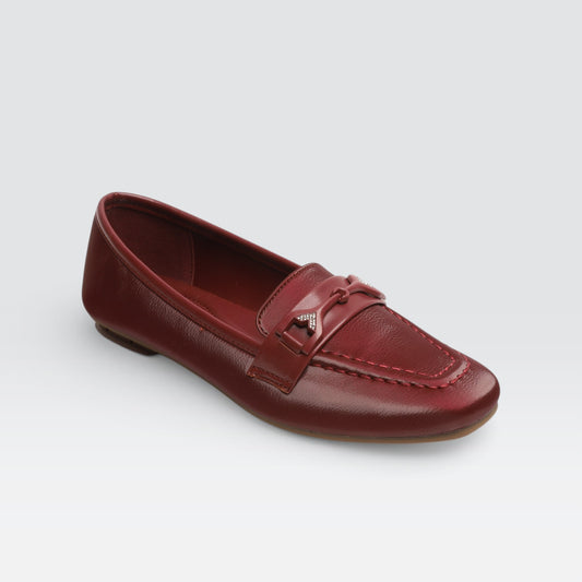 Maroon Casual Moccasins 8004626