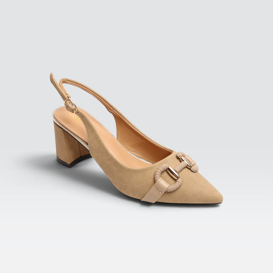 Beige Formal Court Shoes 8108250