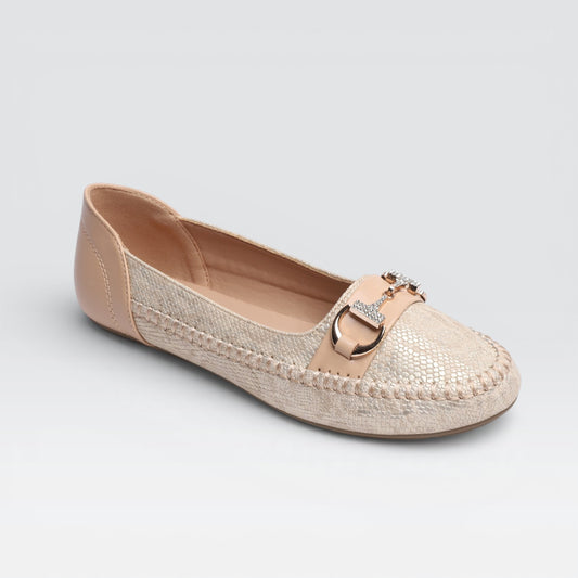 Gold Casual Moccasins 8004378