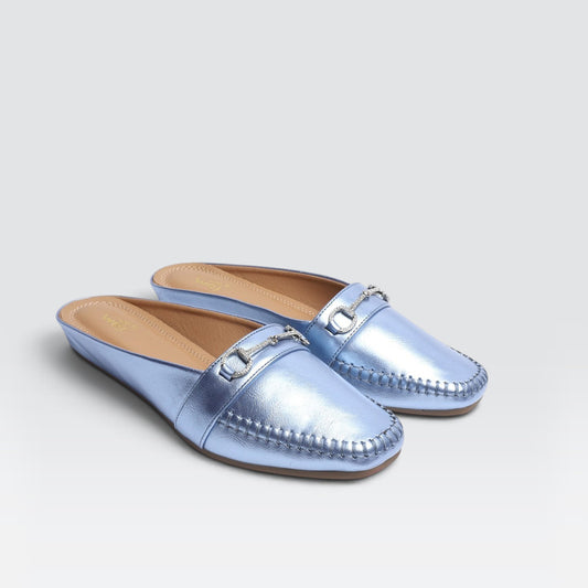 Blue Casual Mules 8004336