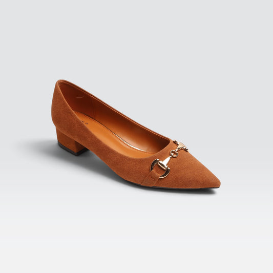 Tan Formal Court Shoes 8108282