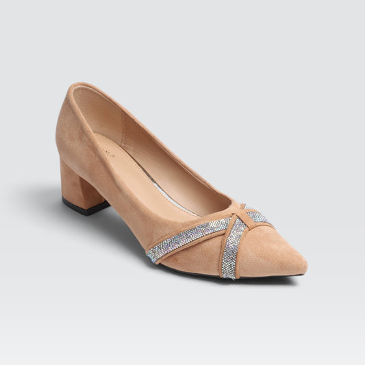 Beige Formal Court Shoes 8108171