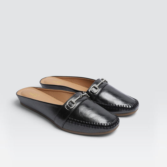 Black Casual Mules 8004336
