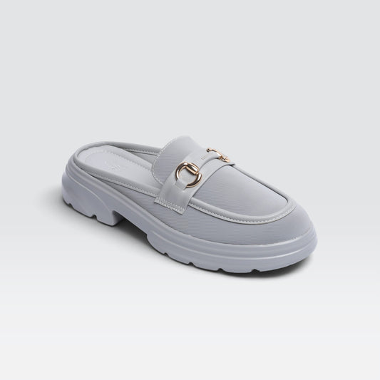 Grey Casual Mules 8007270