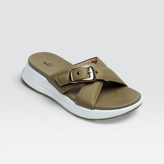 Olive Comfort Slides 8003679