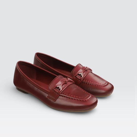 Maroon Casual Moccasins 8004626