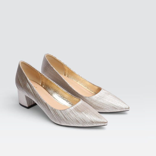 Gold Formal Court Shoes 8108175