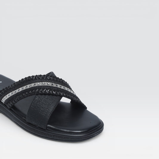 Black Casual Slipper 8003572