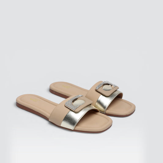 Beige Casual Slipper 8003586
