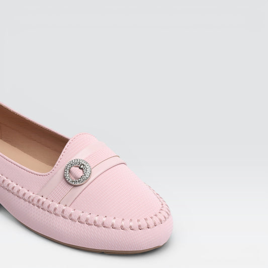 Tea Pink Casual Moccasins 8004374