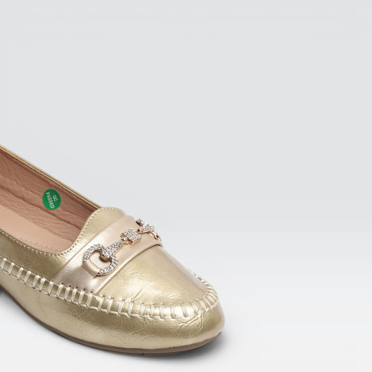 Gold Formal Moccasins 8004376