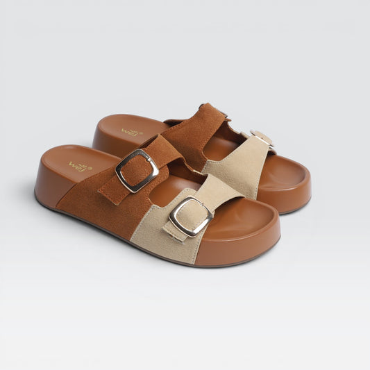 Tan Comfort Slides 8003552