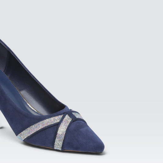 Navy Formal Court Shoes 8108171