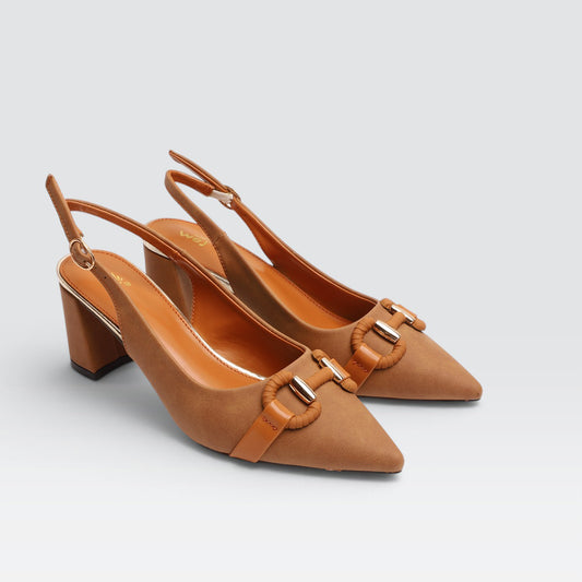 Tan Formal Court Shoes 8108250