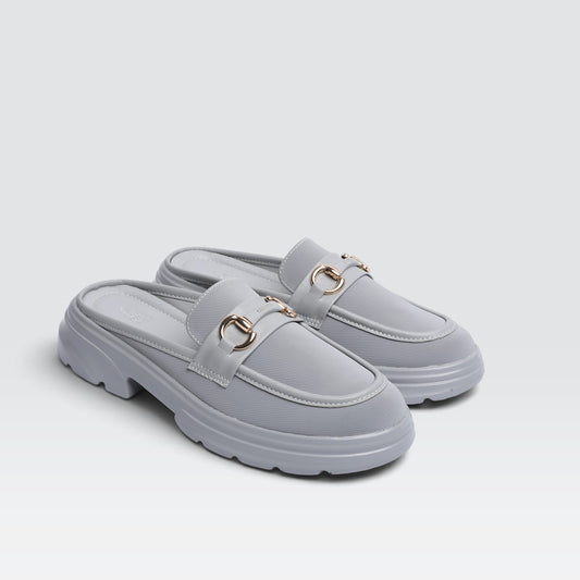Grey Casual Mules 8007270