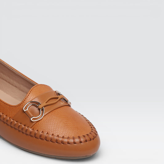 Tan Casual Moccasins 8004379