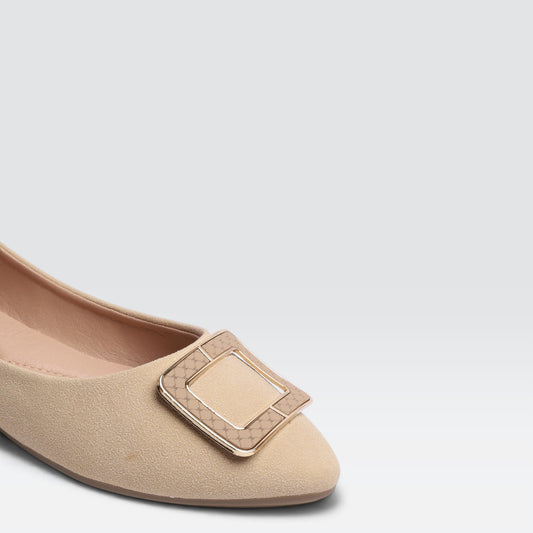 Beige Casual Pumps 8006347