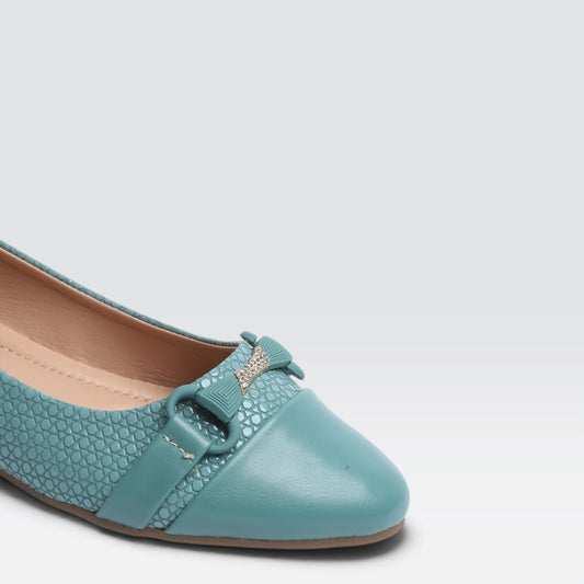 Green Casual Pumps 8006353
