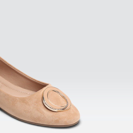 Beige Casual Pumps 8006358