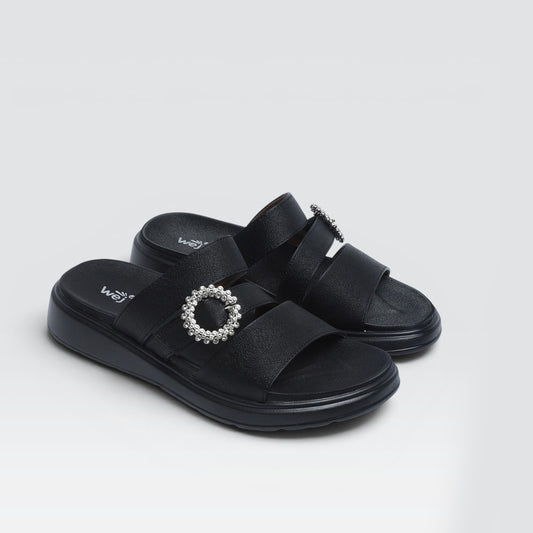 Black Comfort Slides 8003558