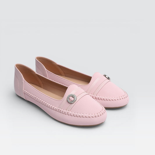 Tea Pink Casual Moccasins 8004374