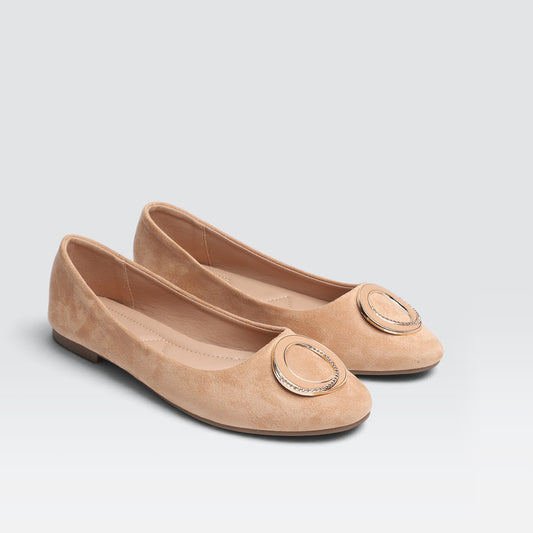Beige Casual Pumps 8006358