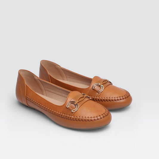 Tan Casual Moccasins 8004379