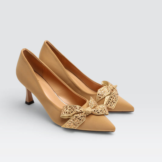 Beige Formal Court Shoes 8108258