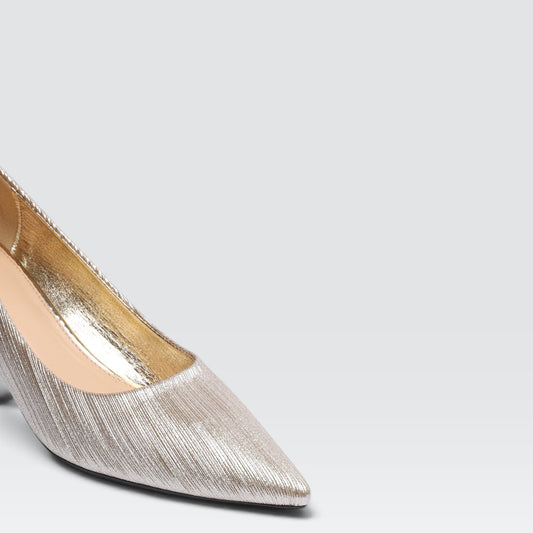 Gold Formal Court Shoes 8108175