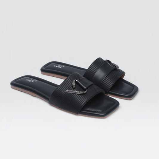 Black Casual Slipper 8003709