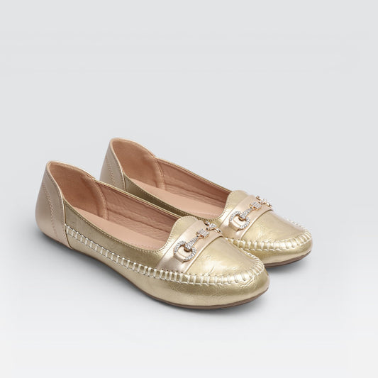 Gold Formal Moccasins 8004376