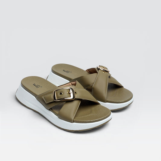 Olive Comfort Slides 8003679