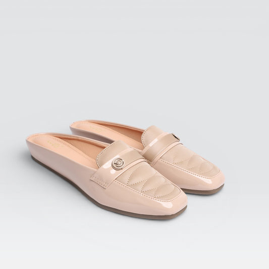 Beige Casual Mules 8007251