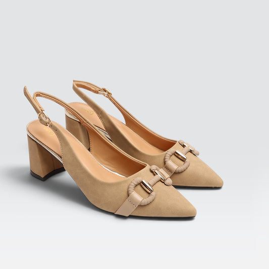 Beige Formal Court Shoes 8108250