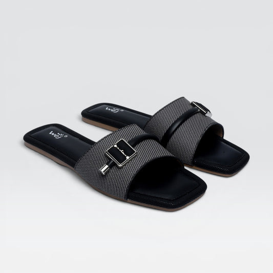 Black Casual Slipper 8003713