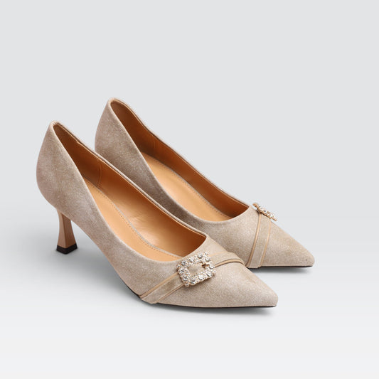 Beige Formal Court Shoes 8108257