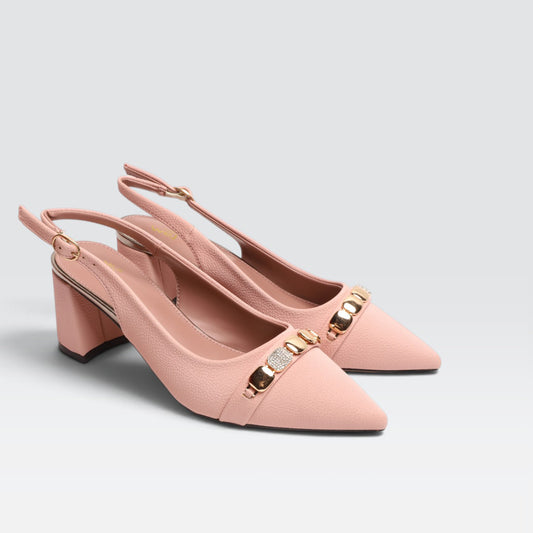 Dark Pink Formal Court Shoes 8108249