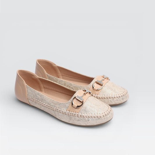 Gold Casual Moccasins 8004378